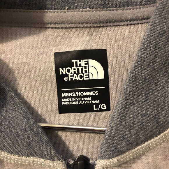 The North Face, zip up lightweight jacket, two-tone grey, mens size large - Picture 2 of 6